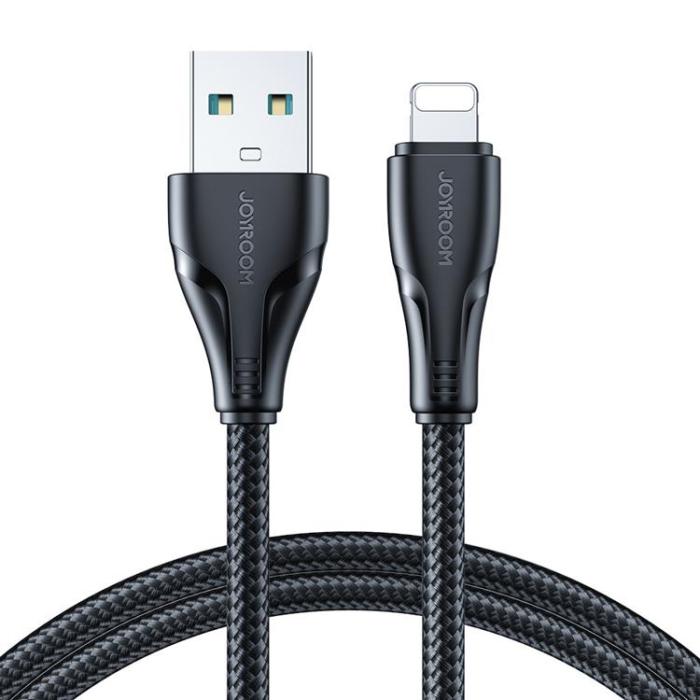 Joyroom - Joyroom Surpass USB-A till Lightning kabel 2m - Svart