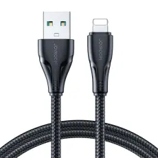 Joyroom - Joyroom Surpass USB-A till Lightning kabel 2m - Svart