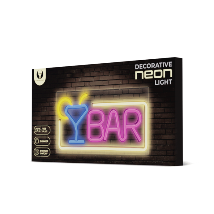 Forever Light - Forever Light LED Neon PLEXI BAR FPNE01X - Flerfärgad
