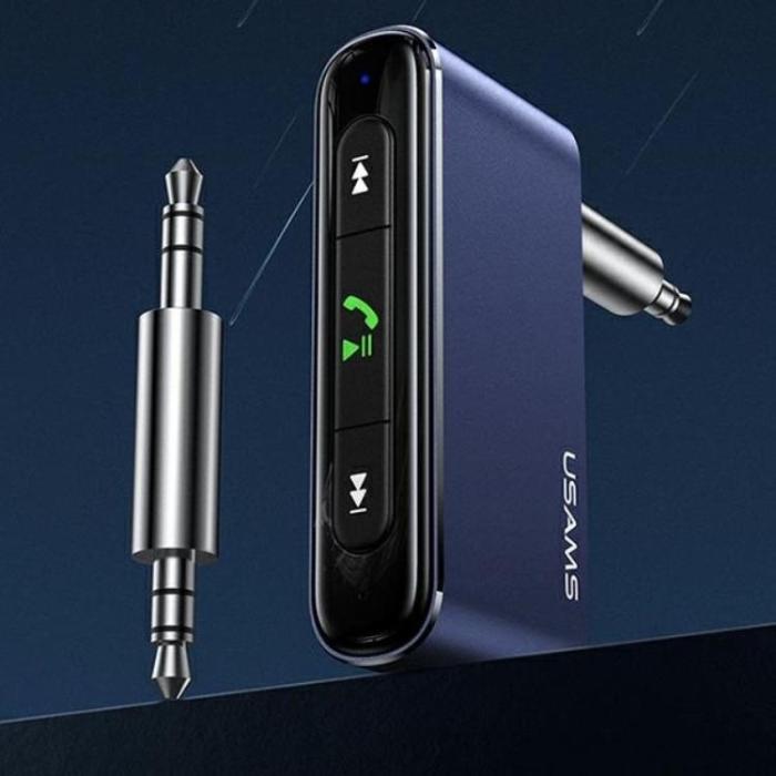 USAMS - USAMS Adapter Audio Bluetooth Jack 3.5mm - Grå