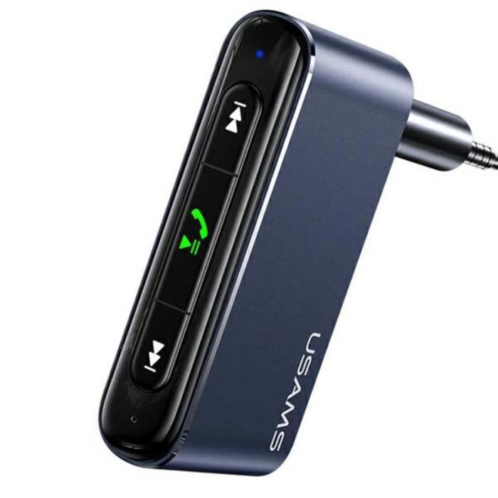 USAMS - USAMS Adapter Audio Bluetooth Jack 3.5mm - Grå