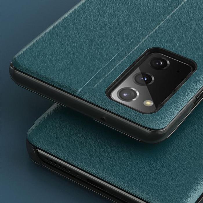 Ruhtel - Eco Leather View Fodral Galaxy A32 - Svart