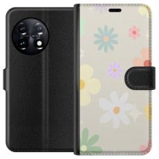 iSecrets - Pl&aring;nboksfodral till OnePlus 11R med fejdande blommor