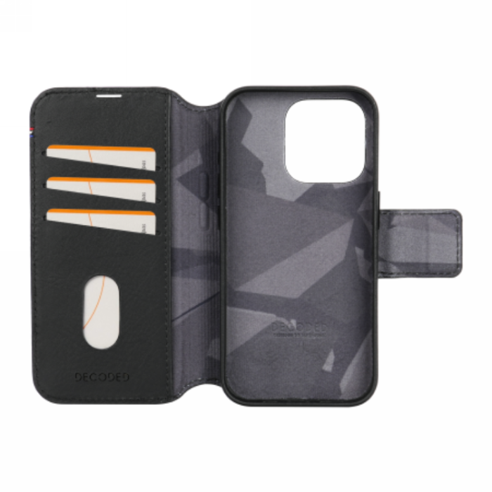 Decoded - Decoded iPhone 15 Plånboksfodral Magsafe Detachable - Svart