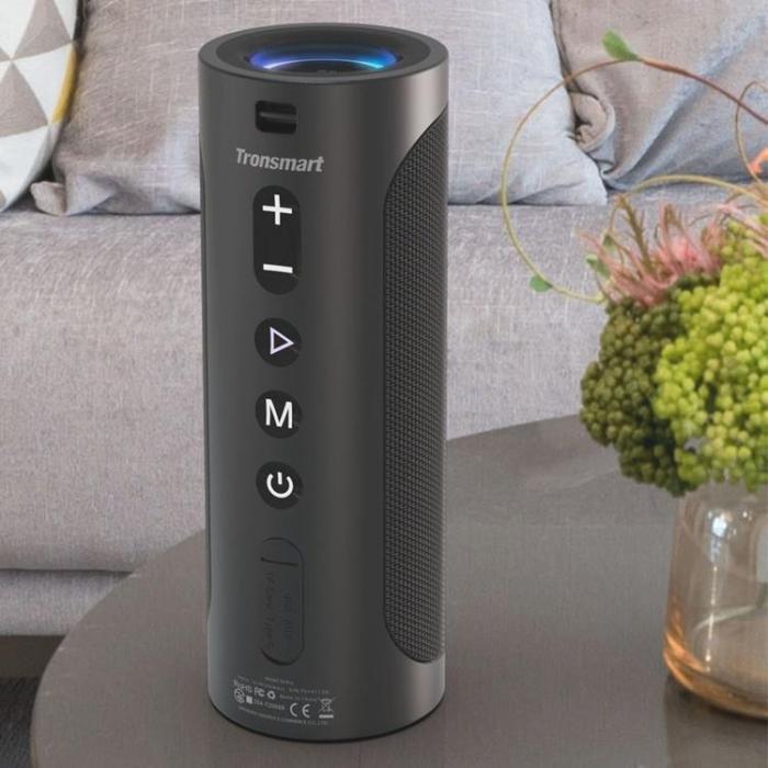 Tronsmart - Tronsmart T6 Pro 45W Bluetooth 5.0 Trådlös Högtalare LED - Svart