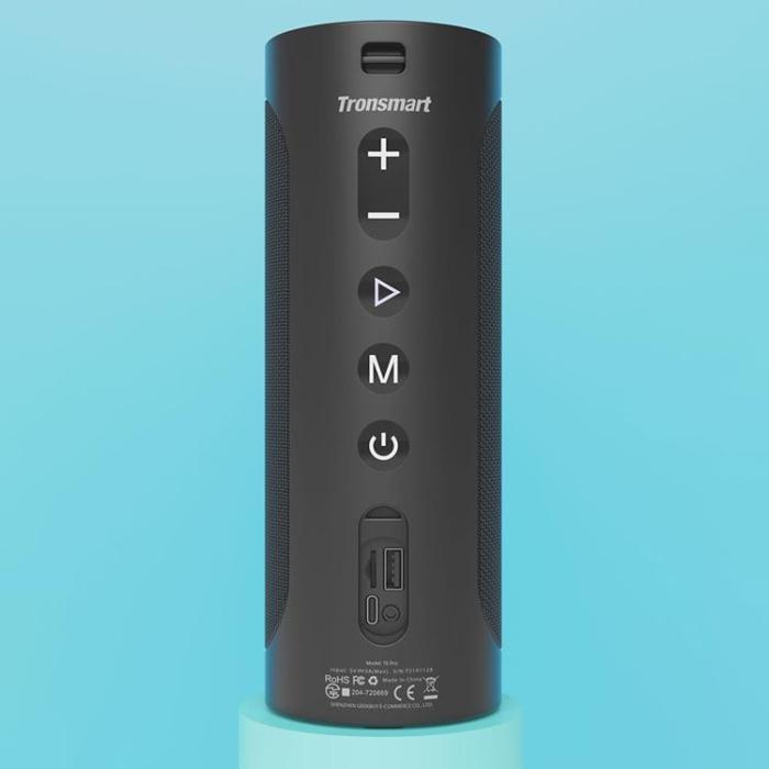 Tronsmart - Tronsmart T6 Pro 45W Bluetooth 5.0 Trådlös Högtalare LED - Svart