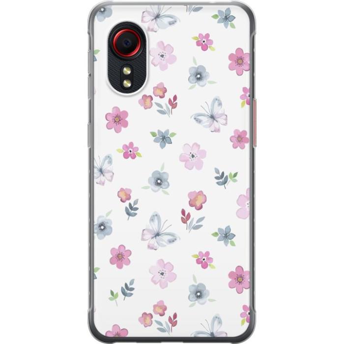 iSecrets - Mobilskal till Samsung Galaxy Xcover 5 med Blommor och fjärillar