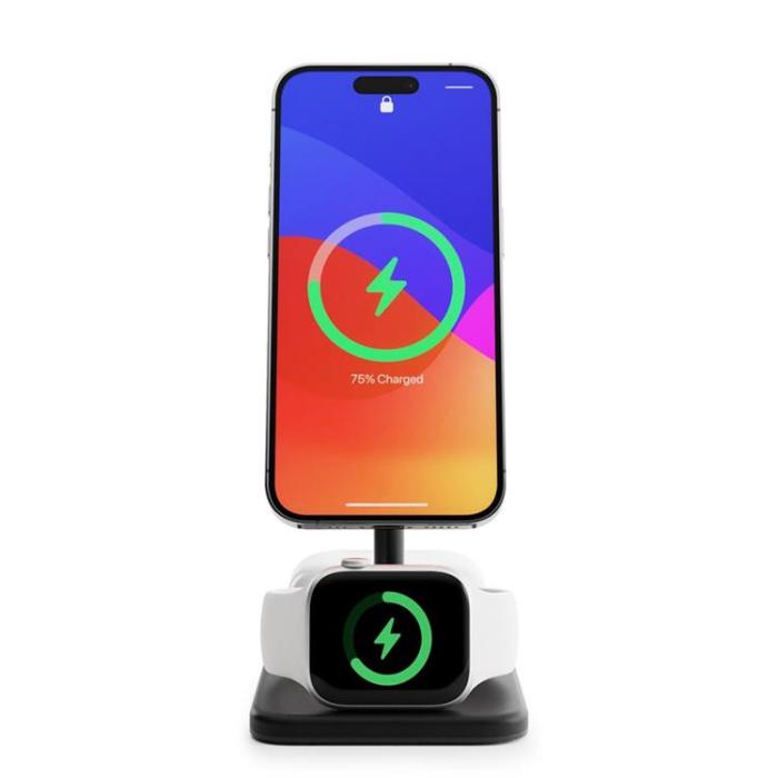 Twelve South - Twelve South 3-in-1 Trådlös Laddare Magsafe iPhone, Apple Watch, AirPods - Svart