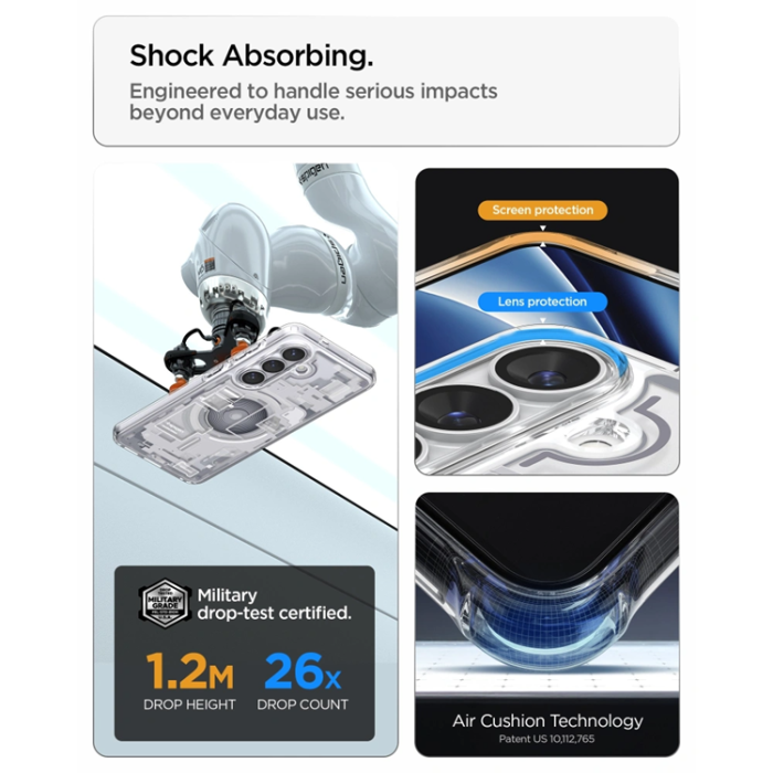 Spigen - Spigen Mobilskal För Galaxy S26 Plus MagSafe Ultra Hybrid - Zero One Vit