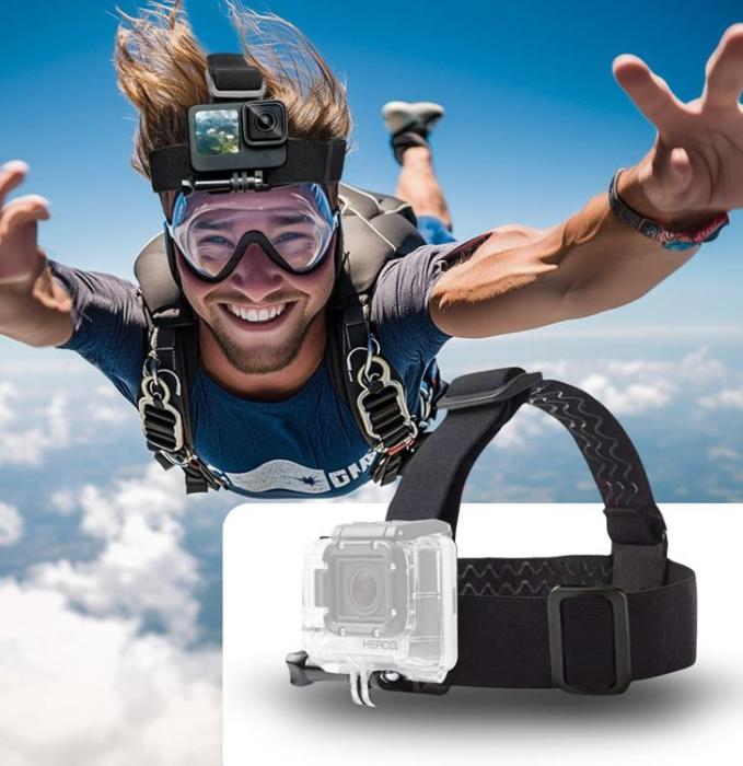 Tech-Protect - Tech-Protect Huvudfäste GoPro/DJI - Svart