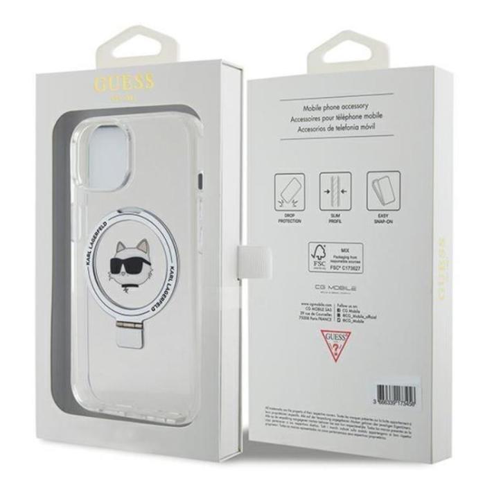 KARL LAGERFELD - KARL LAGERFELD iPhone 15 Mobilskal MagSafe Ringställ