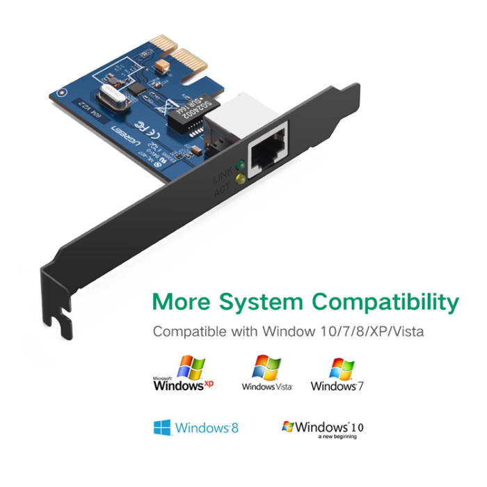 Ugreen - Ugreen PCI-E network card Gigabit 10/100/1000Mbps