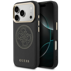 Guess - Guess Mobilskal F&ouml;r iPhone 17 Pro Max MagSafe Perforated 4G - Svart