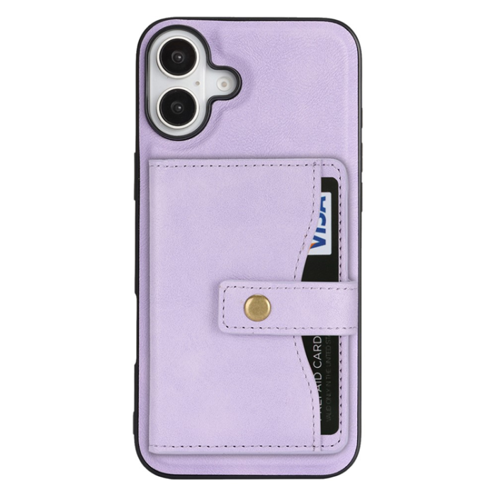 A-One Brand - iPhone 17 Mobilskal MagSafe Detachable Korthållare - Lila