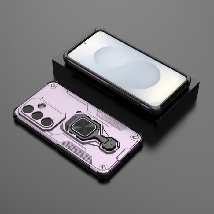 OEM - Mobilskal till Samsung Galaxy S26/S26 Pro Rotera Ring Kickstand Plast - Lila