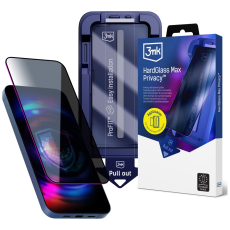 3MK - 3MK iPhone 18 Pro H&auml;rdat Glas Sk&auml;rmskydd HardGlass Max Privacy