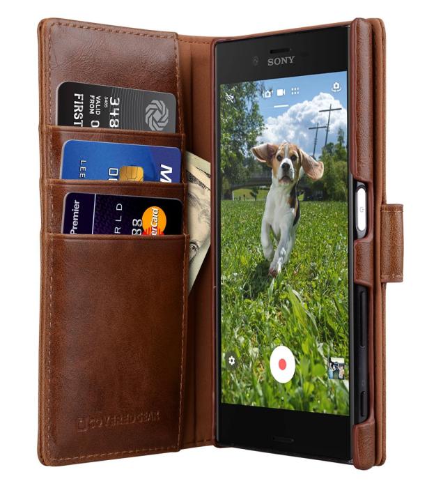 UTGATT4 - CoveredGear Signature Plånboksfodral till Sony Xperia XZ - Brun