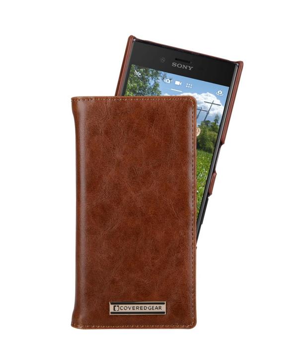 UTGATT4 - CoveredGear Signature Plånboksfodral till Sony Xperia XZ - Brun