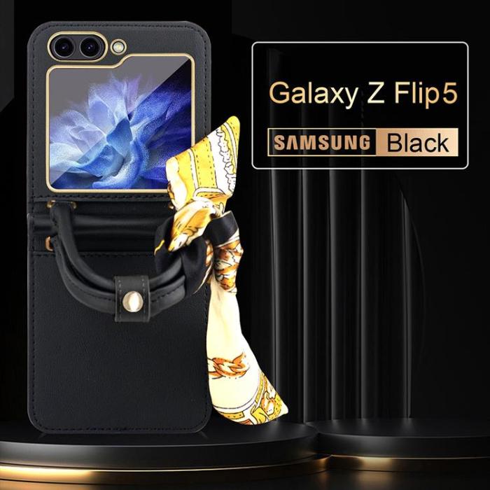 OEM - Galaxy Z Flip 5 Mobilskal Handväska - Orange