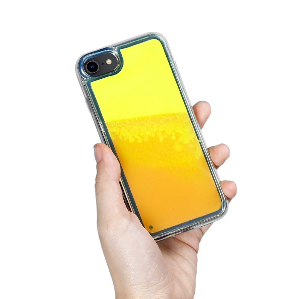 Liquid Neon Sand skal till iPhone 6/7/8/SE 2020 - Orange | 2353 | AlltMobil