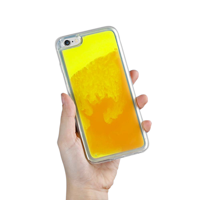 OEM - Liquid Neon Sand skal till iPhone 6/6s - Orange