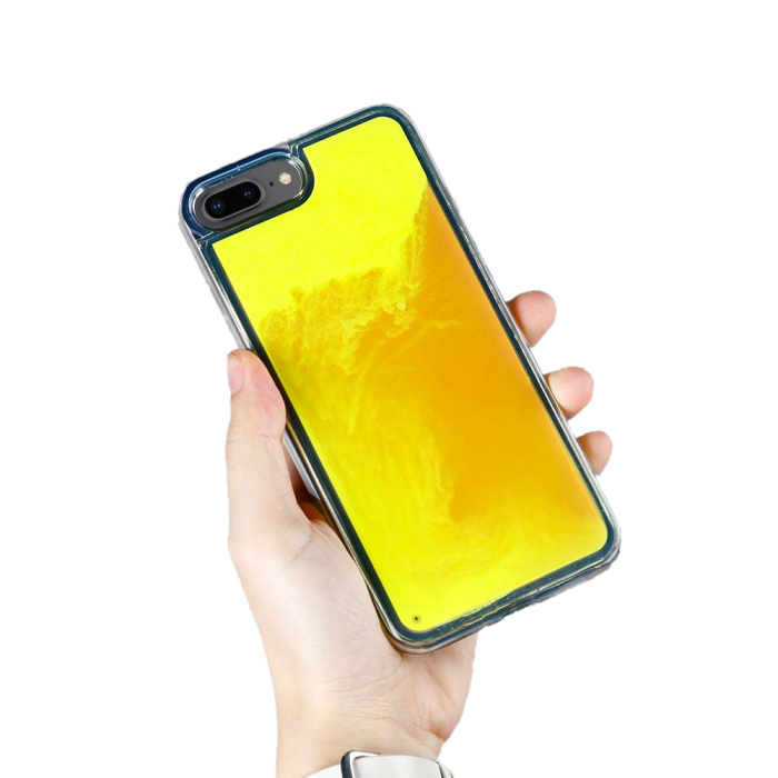 OEM - Liquid Neon Sand skal till iPhone 7 Plus & iPhone 8 Plus - Orange