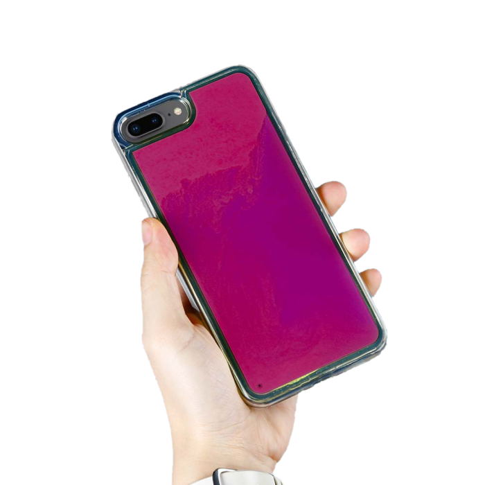 OEM - Liquid Neon Sand skal till iPhone 7 Plus & iPhone 8 Plus - Violet