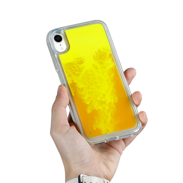 OEM - Liquid Neon Sand skal till iPhone XR - Orange