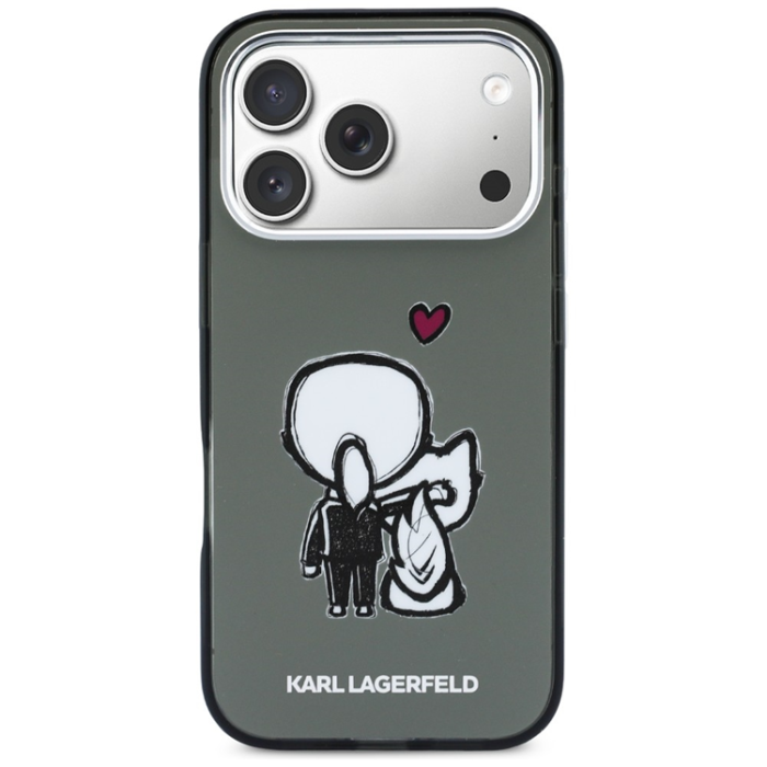 KARL LAGERFELD - Karl Lagerfeld Mobilskal För iPhone 17 Pro Magsafe Karl & Choupette Back Logo