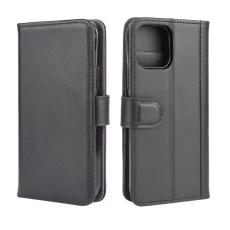 OEM - Äkta Läder Plånboksfodral iPhone 12 & 12 Pro - Svart