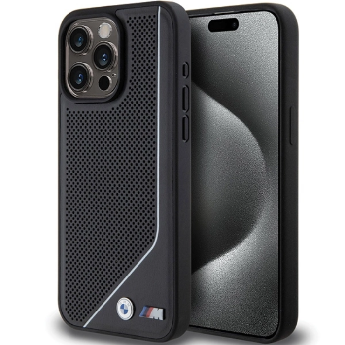 BMW - BMW iPhone 15/14/13 Mobilskal Magsafe Perforated Twisted Line