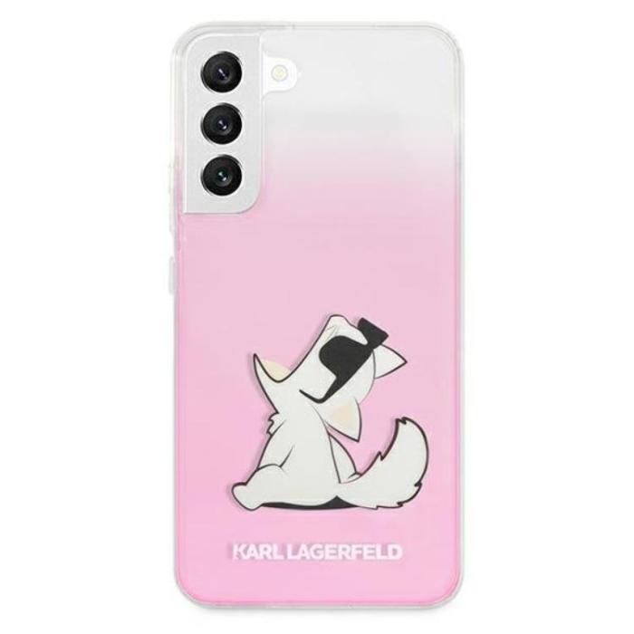 KARL LAGERFELD - Karl Lagerfeld Choupette Eat Skal Galaxy S22 Plus - Rosa