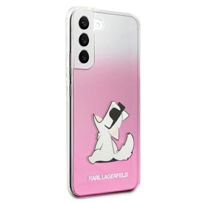 KARL LAGERFELD - Karl Lagerfeld Choupette Eat Skal Galaxy S22 Plus - Rosa