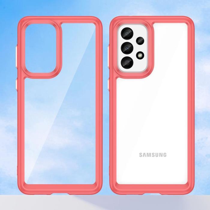 OEM - Galaxy A33 5G Skal Outer Space Flexible - Röd