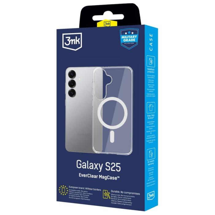 3MK - 3MK Galaxy S25 Mobilskal MagSafe EverClear - Transparent