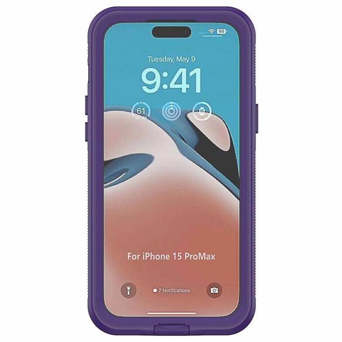 OEM - iPhone 15 Pro Max Mobilskal IP68 Vattentätt - Lila