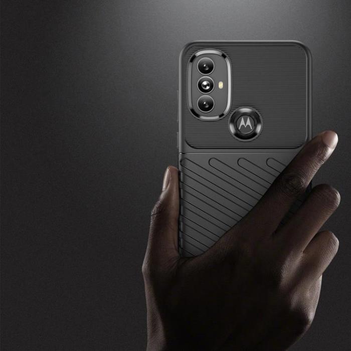OEM - Thunder Flexible Armored Skal Motorola Moto G Power (2022) - Svart