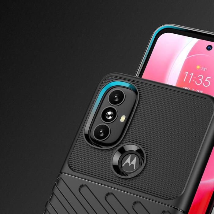 OEM - Thunder Flexible Armored Skal Motorola Moto G Power (2022) - Svart