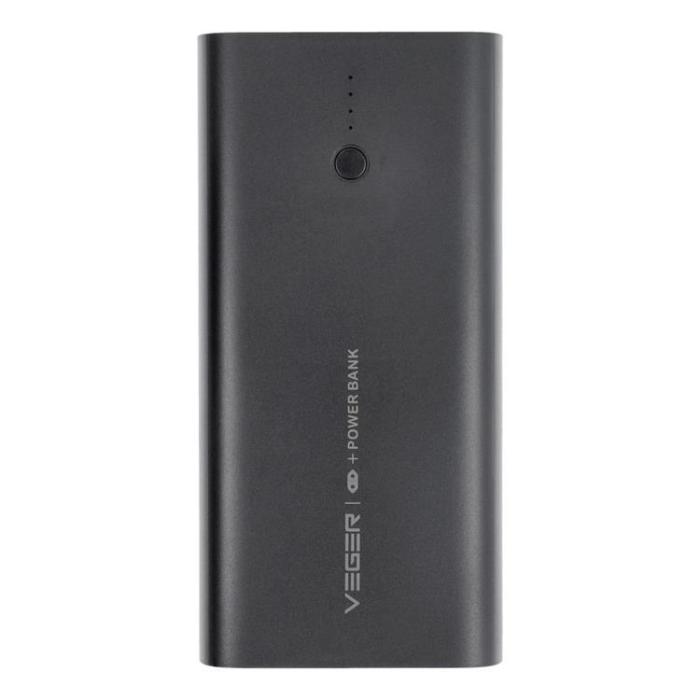 Veger - VEGER Powerbank 10000 mAh PD QC 3.0 20W ACE100 - Svart