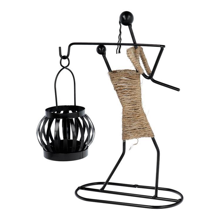 Dekorativ Ljusstake i Metall Art Deco Africa (Model C) IALC-1 | 264 | AlltMobil