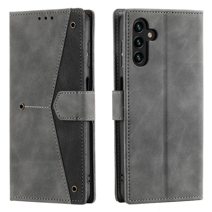 OEM - Samsung Galaxy A37 Plånboksfodral Konstläder - Grå