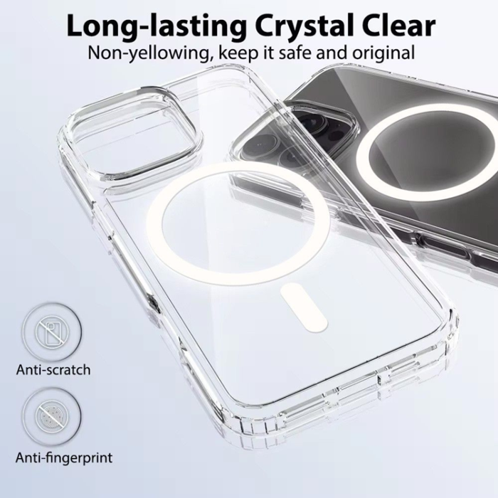 OEM - iPhone 16 Pro Mobilskal MagSafe Anti Shock 1.5 mm - Transparent