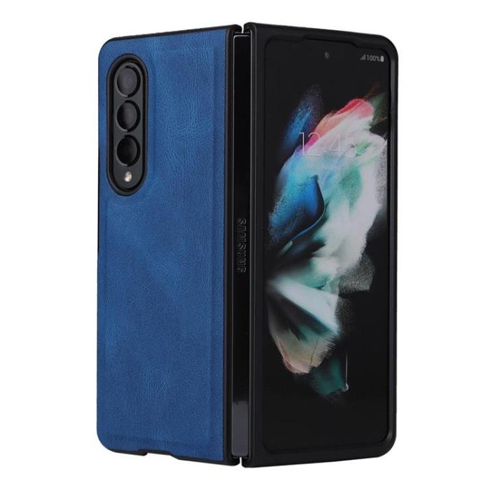 A-One Brand - Galaxy Z Fold 4 Plånboksfodral 2in1 Detachable - Blå