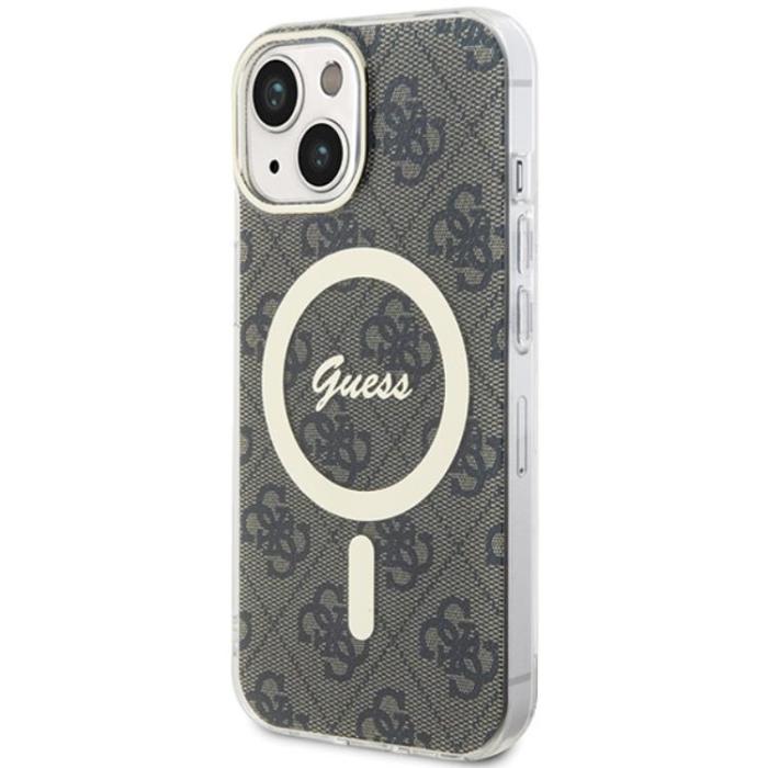 Guess - Guess iPhone 15/14/13 Mobilskal MagSafe IML 4G - Brun