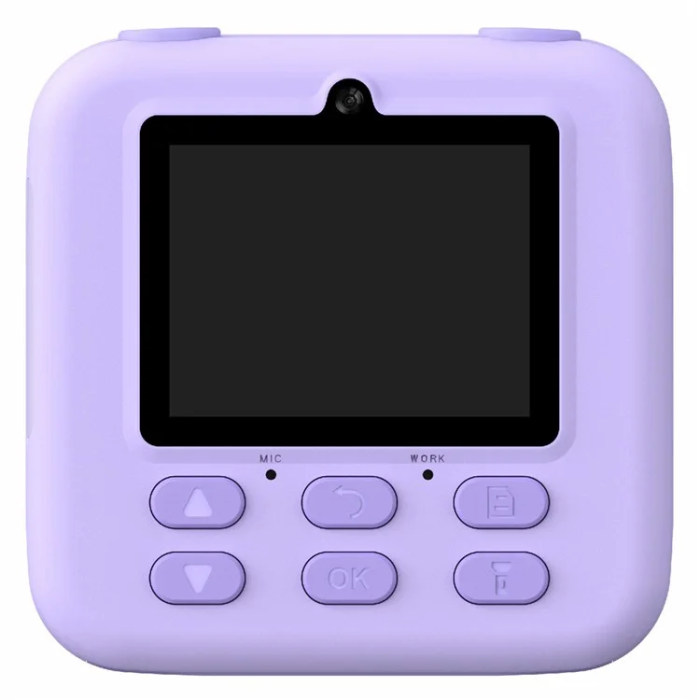 OEM - Barn Digitalkamera HD 1080P Med Skrivare P79 - Lila
