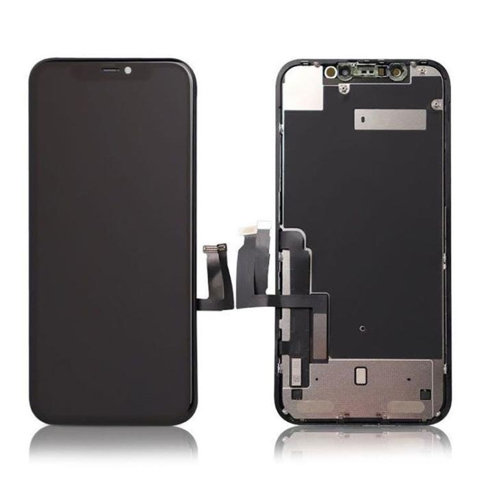 SpareParts - iPhone XR Skärm med LCD-display Incell Prem+ Metal Plate Svart (Livstidsgaranti)