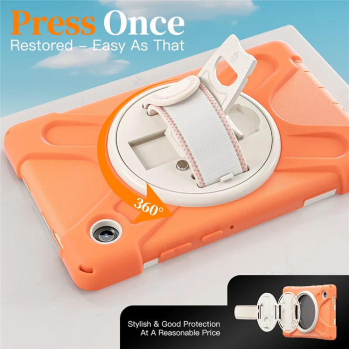 A-One Brand - Galaxy Tab A11 Mobilskal Kickstand Silikon Axelrem