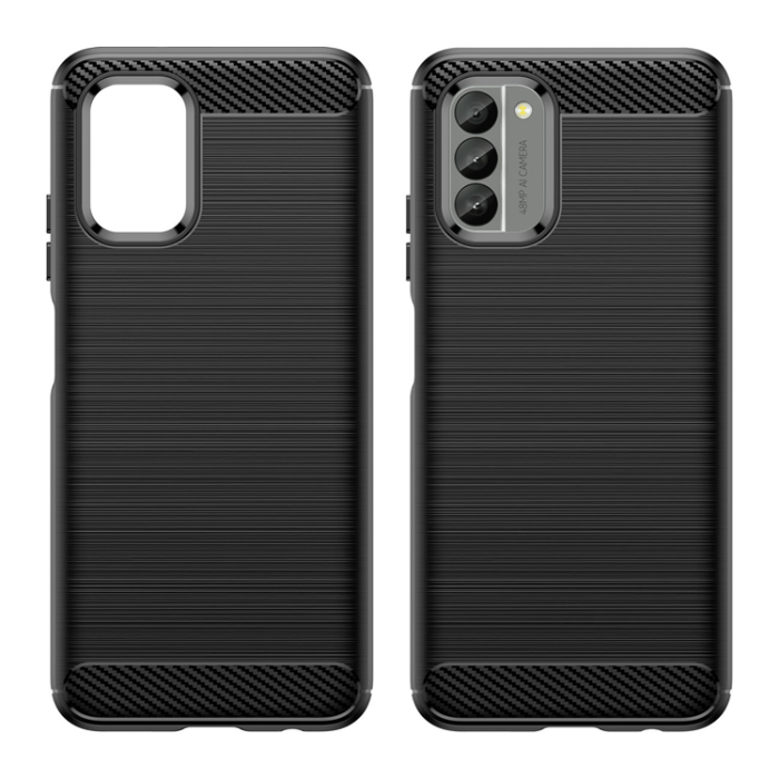 OEM - Nokia G400 Mobilskal Carbon Silicone Flexible - Svart