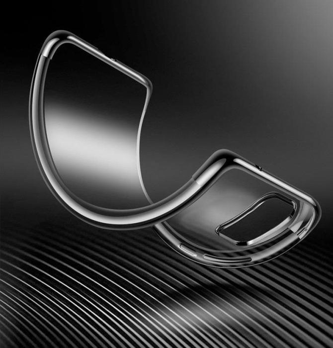 Ruhtel - Clear Gel Electroplating frame Samsung Galaxy A32 - Svart