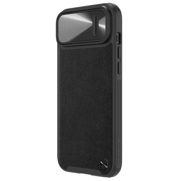 Nillkin - Nillkin iPhone 14 Skal CamShield Läder S - Svart
